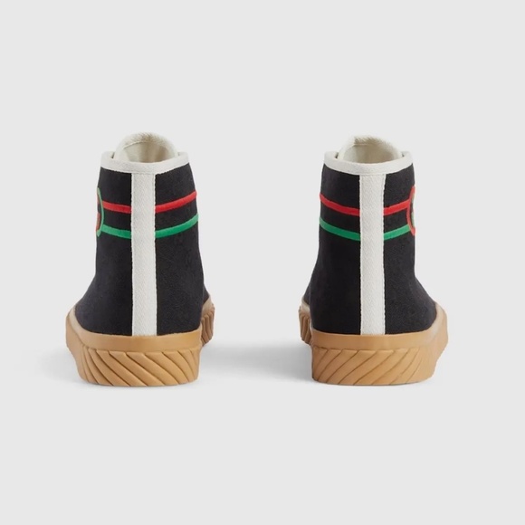 Gucci Men's Interlocking GG High Top Sneakers - Picture 4 of 4